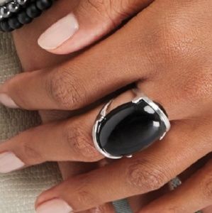 Onyx & Sterling Silver Ring